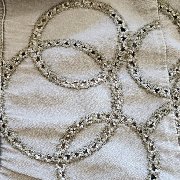 Anthropologie Hei Hei long green eyelet cotton jacket/anorak Sz M - Picture 12 of 12